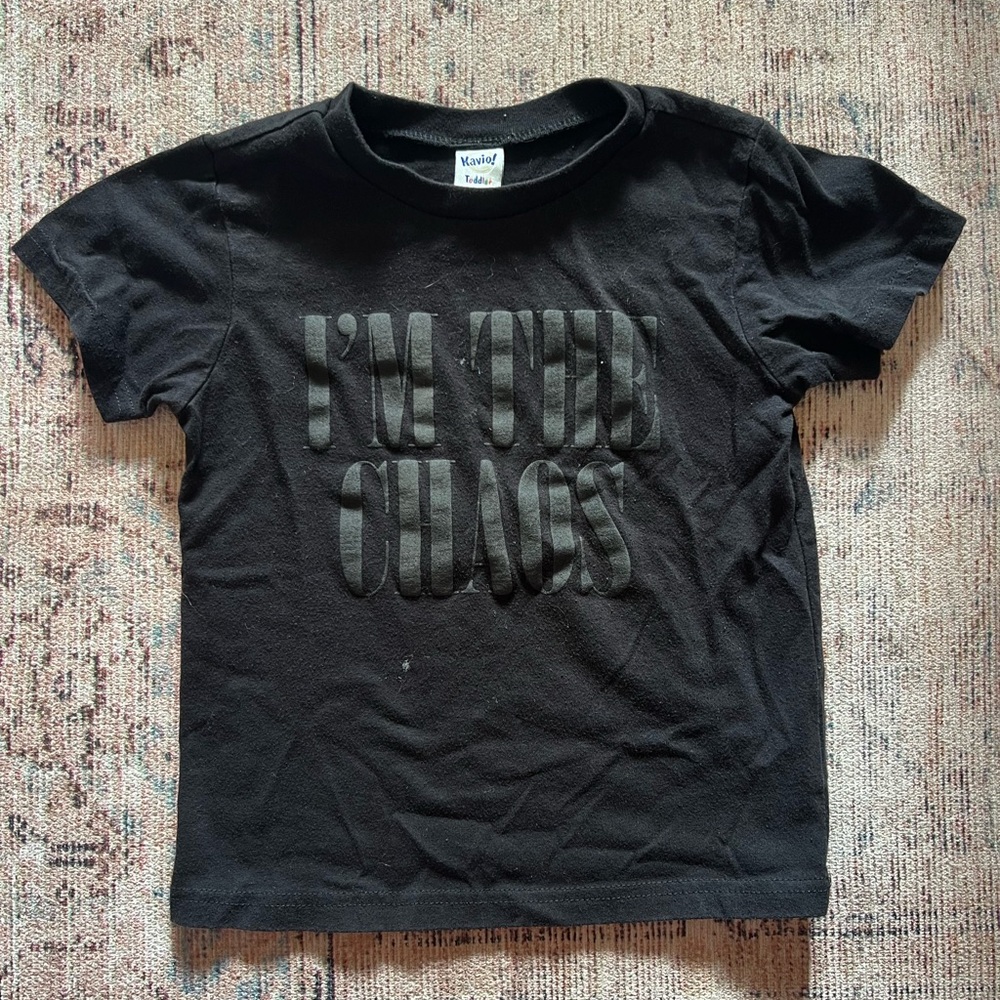 Kavio Black Kids Tee - I'm The Chaos